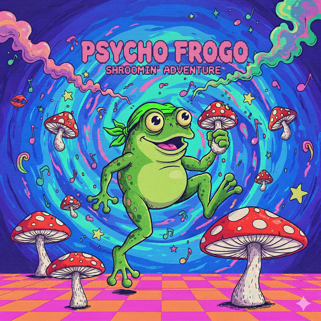 Psycho Frogo concept art and audio direction